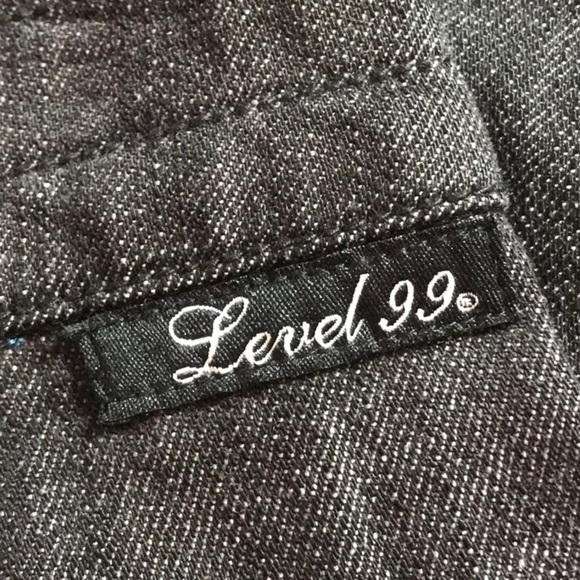 Level 99 Black Pleated Denim Pencil Skirt Size 27 Minimalist‎ Preppy Classic - Picture 8 of 12